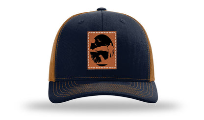 Hunter With Dog Leather Patch Richardson 112 Hat