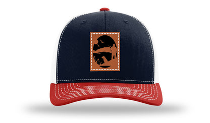 Hunter With Dog Leather Patch Richardson 112 Hat