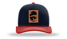Load image into Gallery viewer, Hunter With Dog Leather Patch Richardson 112 Hat
