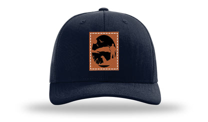 Hunter With Dog Leather Patch Richardson 112 Hat