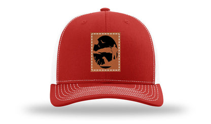 Hunter With Dog Leather Patch Richardson 112 Hat