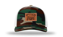 Load image into Gallery viewer, Super Papa Leather Patch Richardson 112PFP Camo Hat
