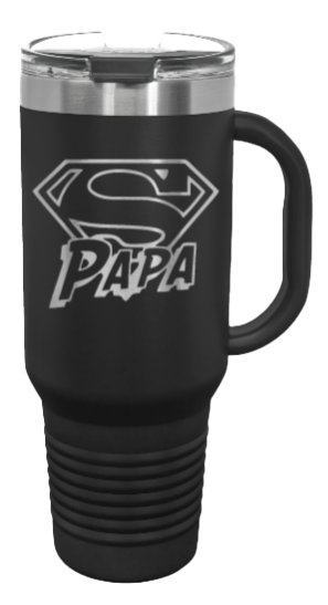 Super Papa 40oz Handle Mug Laser Engraved