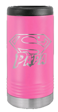 Load image into Gallery viewer, Super Papa Laser Engraved Slim Can Insulated Koosie
