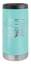 Load image into Gallery viewer, Super Papa Laser Engraved Slim Can Insulated Koosie
