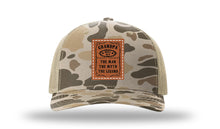 Load image into Gallery viewer, FATHER Leather Patch Richardson 112PFP Camo Hat
