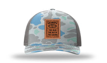 Load image into Gallery viewer, FATHER Leather Patch Richardson 112PFP Camo Hat
