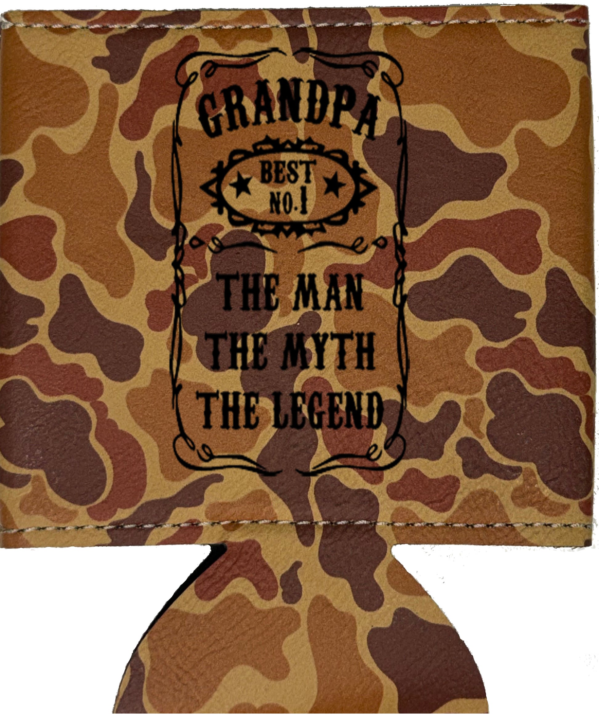 The Man The Myth The Legend Leatherette Koosie-Drake Duck Camo