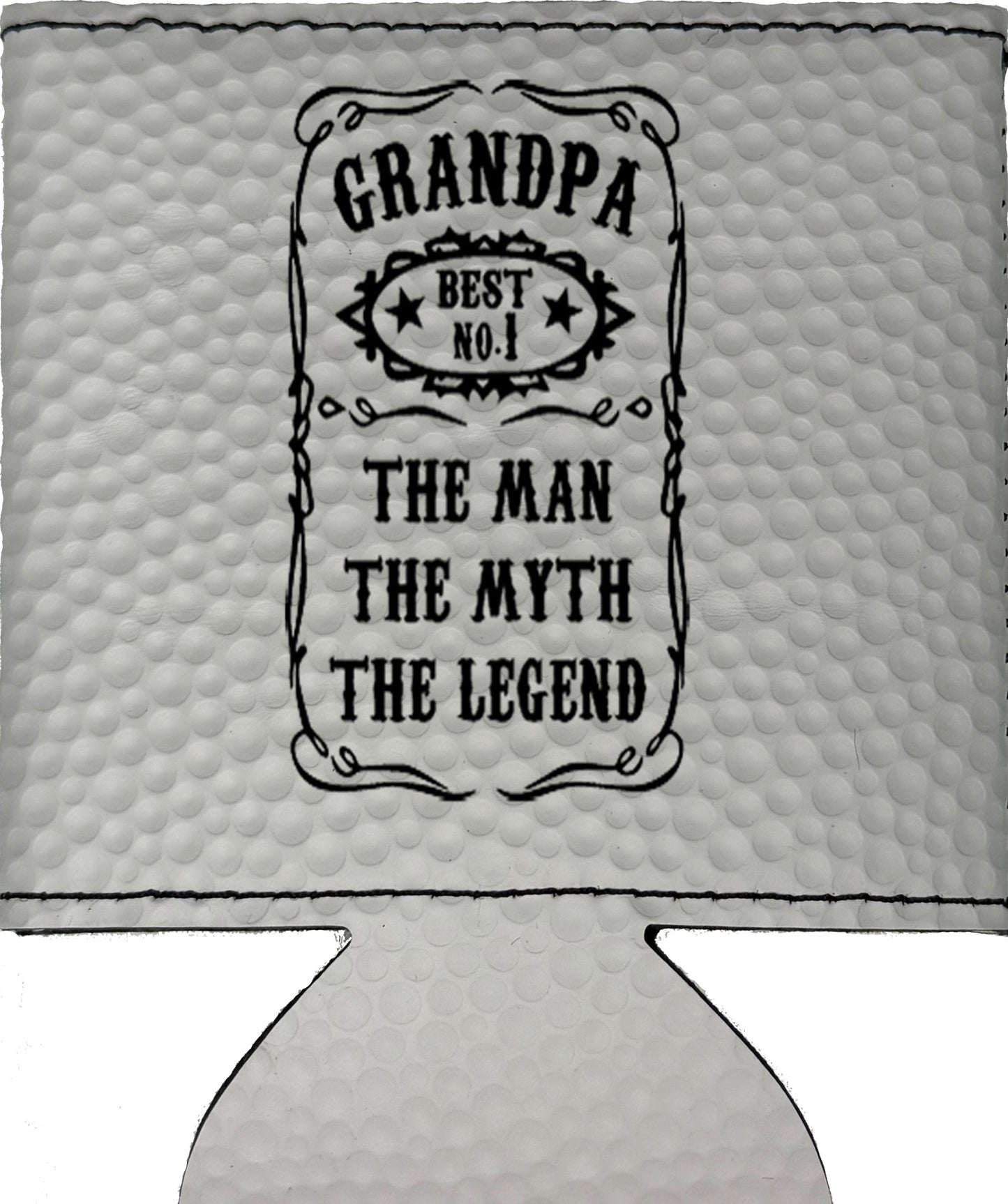 The Man The Myth The Legend Magnetic Leather Koozie-Golf Ball