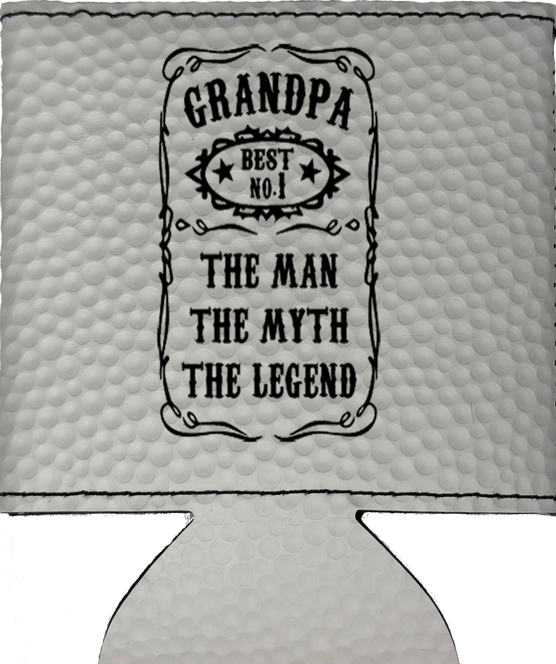 The Man The Myth The Legend Magnetic Leather Koozie-Golf Ball