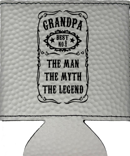 The Man The Myth The Legend Magnetic Leather Koozie-Golf Ball
