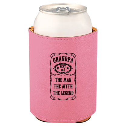 The Man The Myth The Legend Leatherette Koosie-Pink