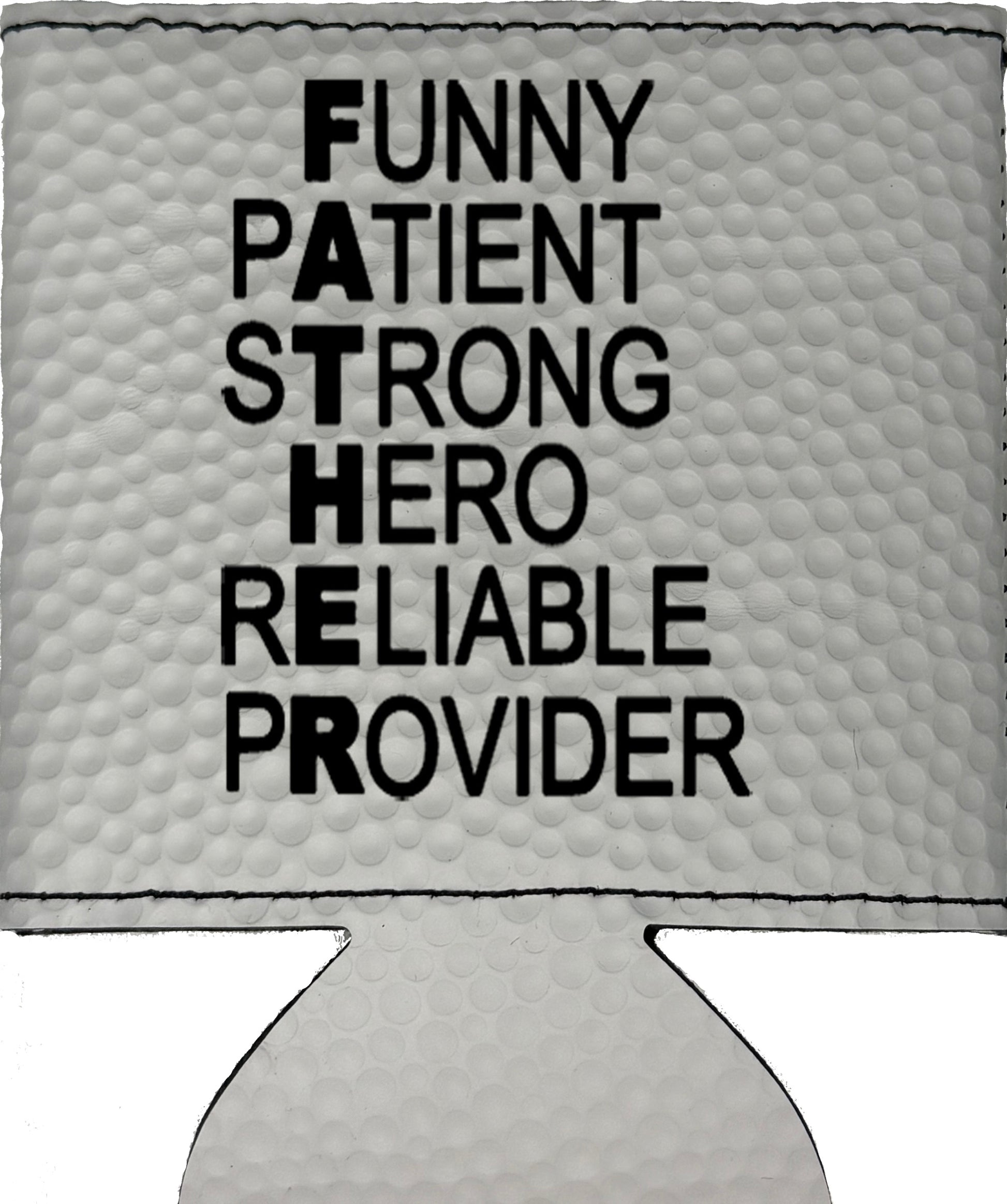 FATHER Acronym Magnetic Leather Koozie-Golf Ball