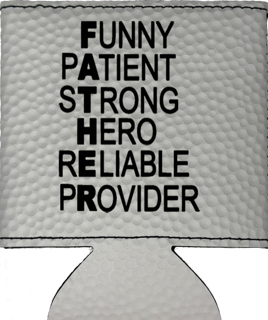 FATHER Acronym Magnetic Leather Koozie-Golf Ball