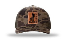 Load image into Gallery viewer, Father &amp; Son Best Friends For Life Leather Patch Richardson 112PFP Camo Hat

