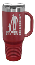 Load image into Gallery viewer, Father &amp; Son - Best Friends for Life 40oz Handle Mug Laser Engraved
