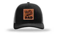 Load image into Gallery viewer, World&#39;s Best Dad Leather Patch Richardson 112 Hat
