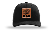 Load image into Gallery viewer, World&#39;s Best Dad Leather Patch Richardson 112 Hat
