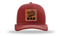 Load image into Gallery viewer, World&#39;s Best Dad Leather Patch Richardson 112 Hat

