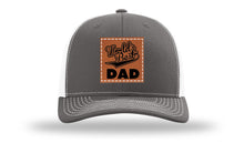 Load image into Gallery viewer, World&#39;s Best Dad Leather Patch Richardson 112 Hat
