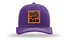 Load image into Gallery viewer, World&#39;s Best Dad Leather Patch Richardson 112 Hat
