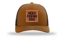 Load image into Gallery viewer, My Hero My Friend My Dad Leather Patch Richardson 112 Hat
