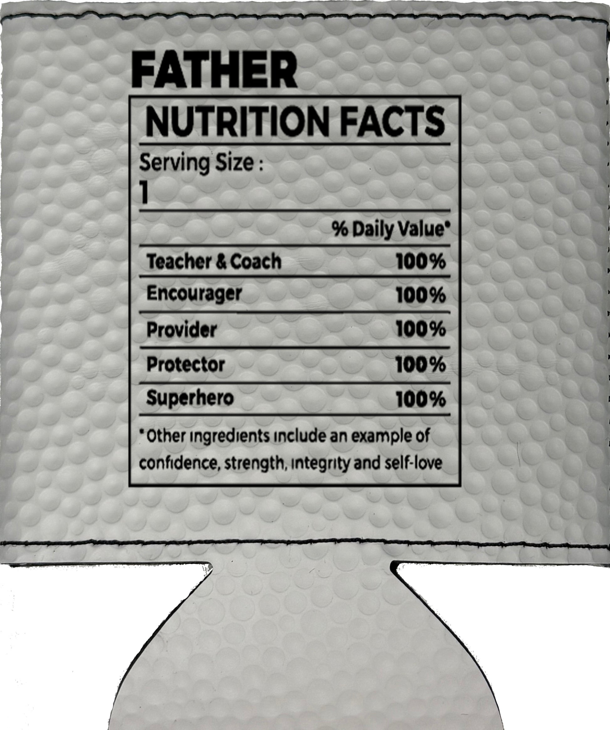 Father Nutrition Magnetic Leather Koozie-Golf Ball