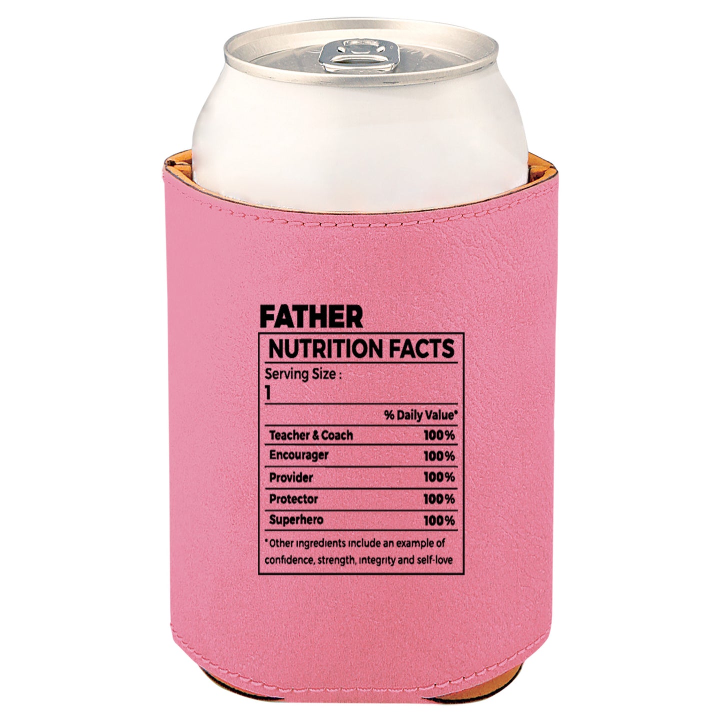 Father Nutrition Leatherette Koosie-Pink