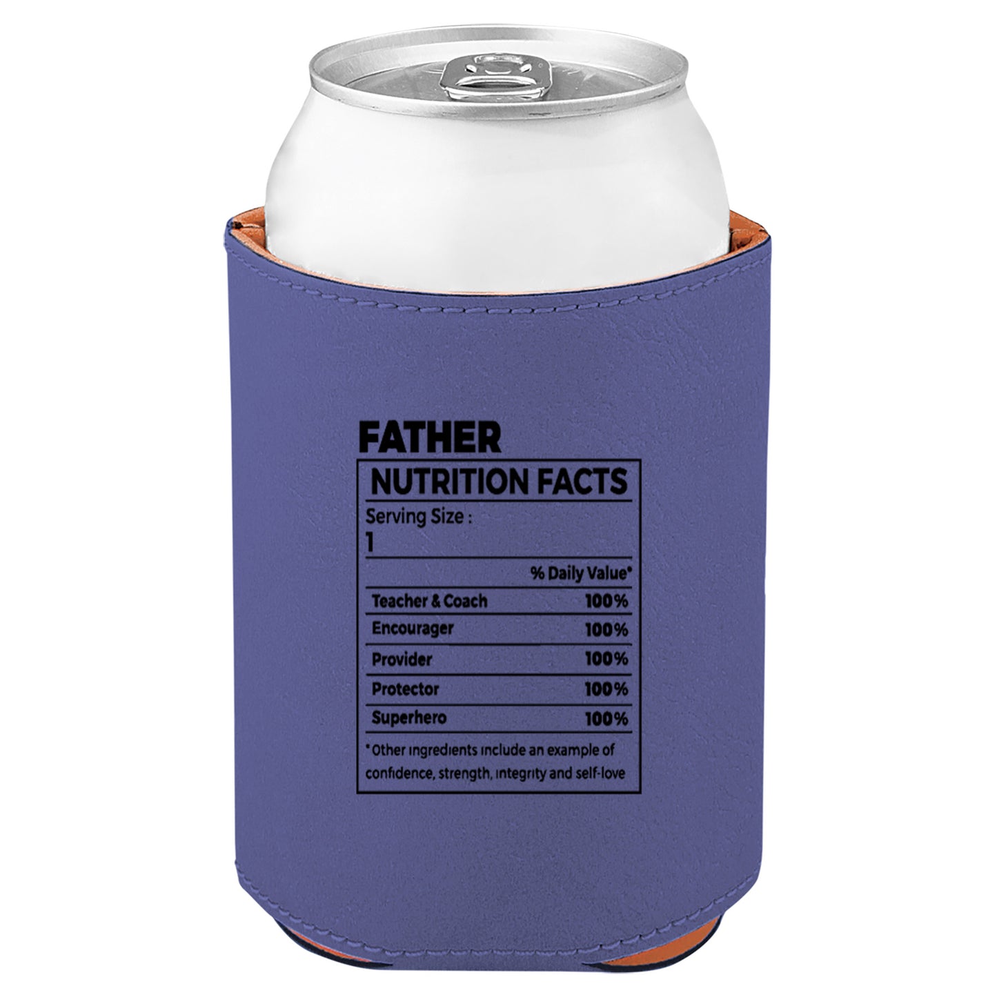Father Nutrition Leatherette Koosie-Purple