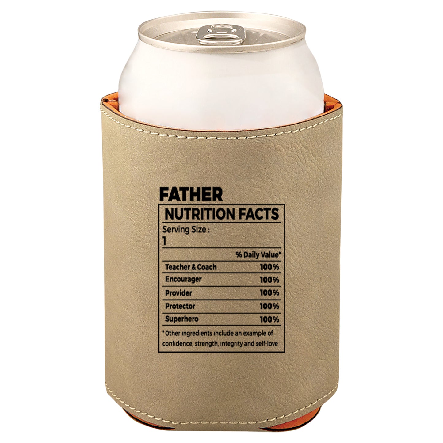 Father Nutrition Leatherette Koosie-Tan