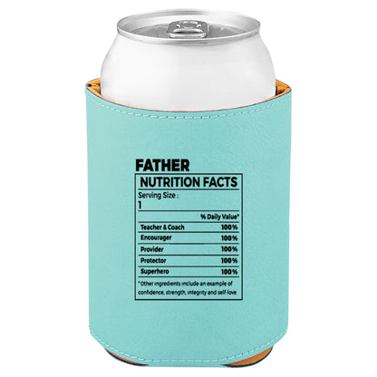 Father Nutrition Leatherette Koosie-Teal