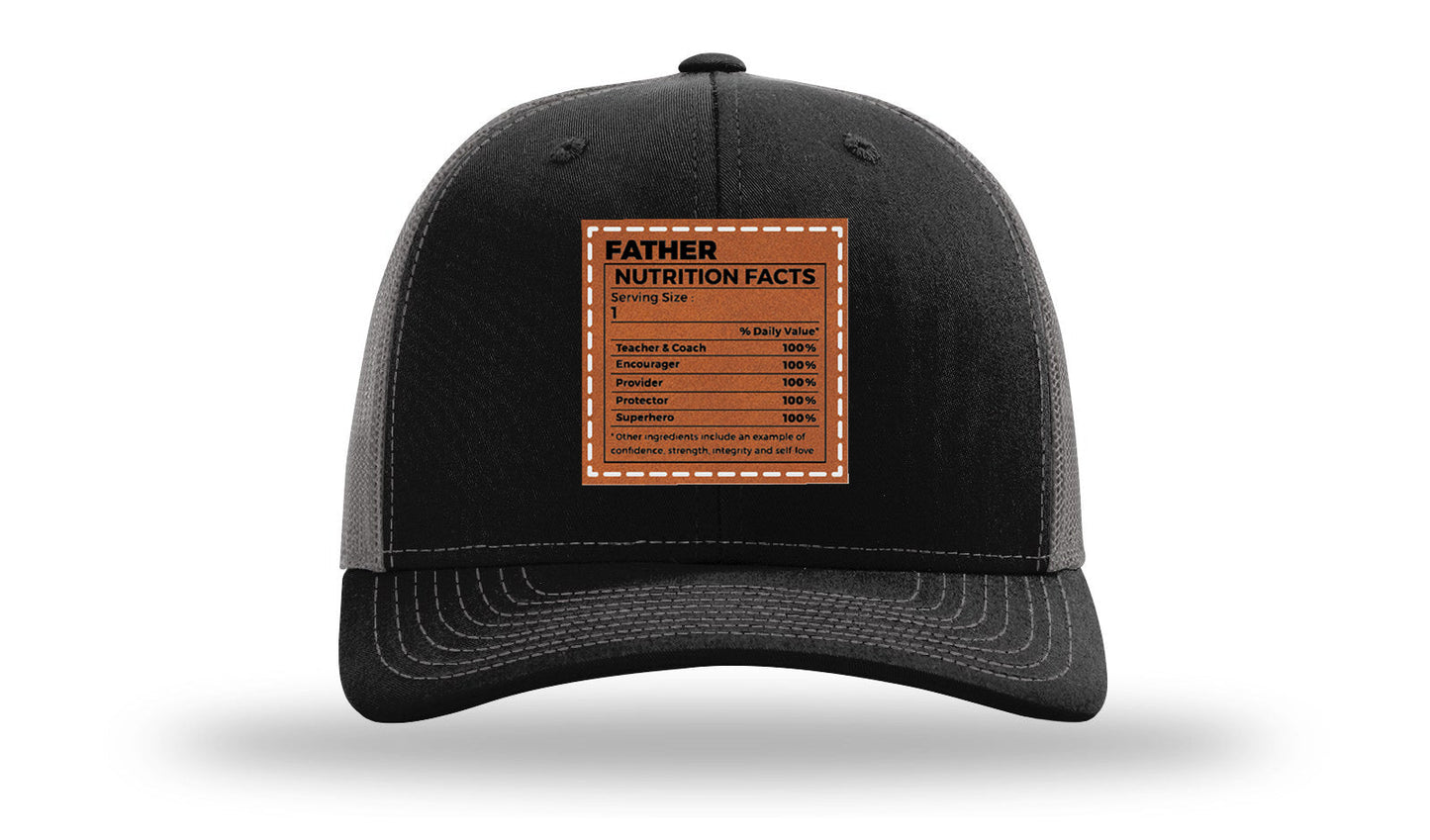 Father Nutrition Leather Patch Richardson 112 Hat