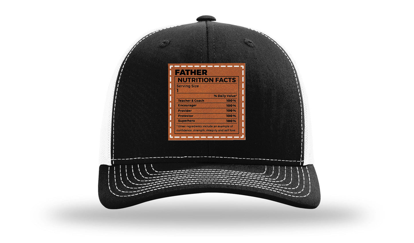 Father Nutrition Leather Patch Richardson 112 Hat
