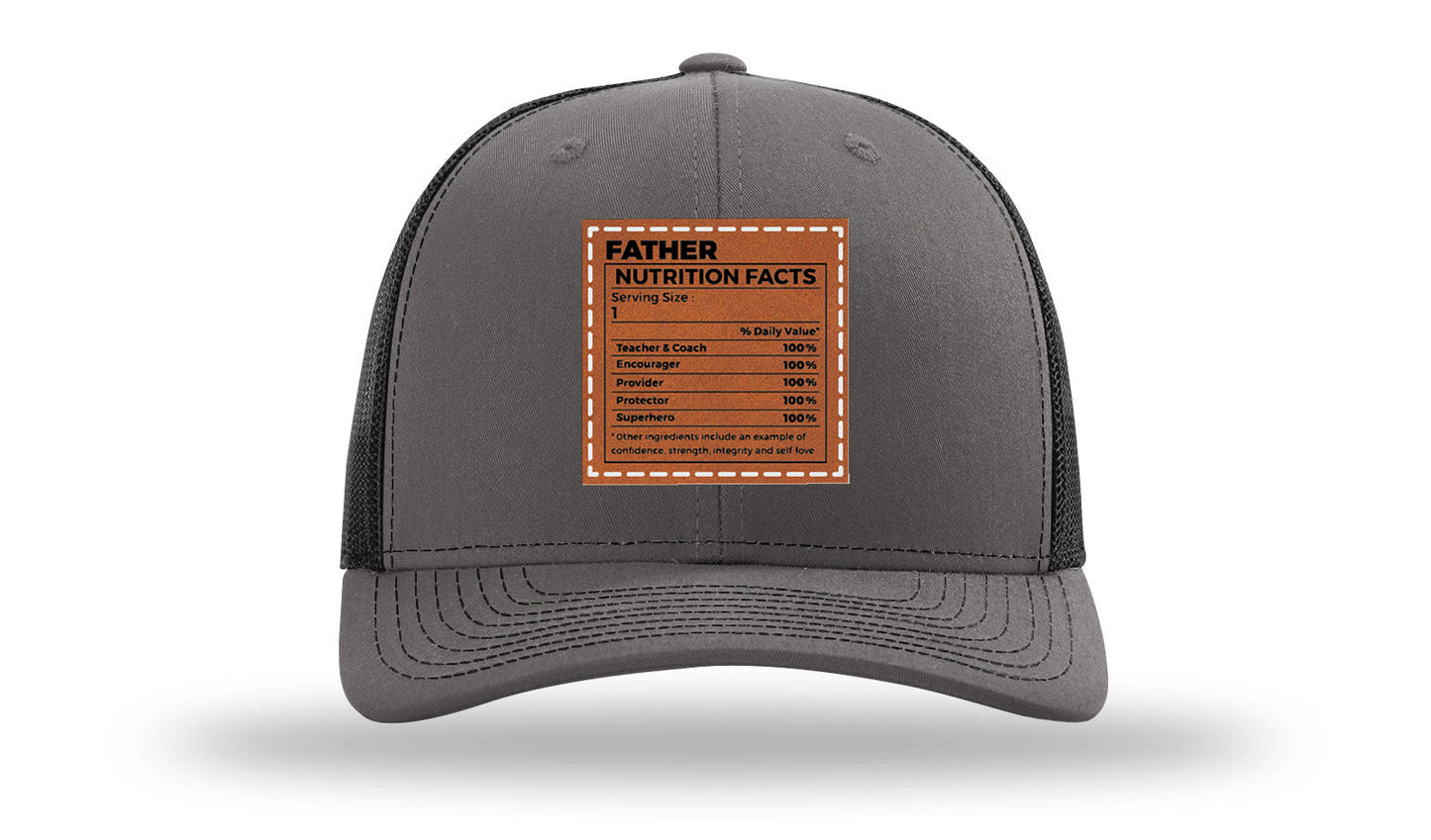 Father Nutrition Leather Patch Richardson 112 Hat