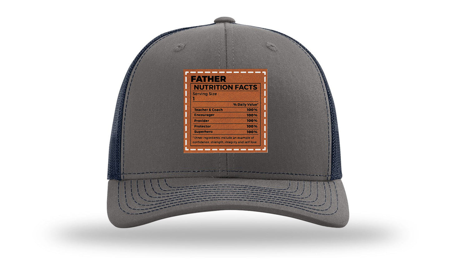 Father Nutrition Leather Patch Richardson 112 Hat