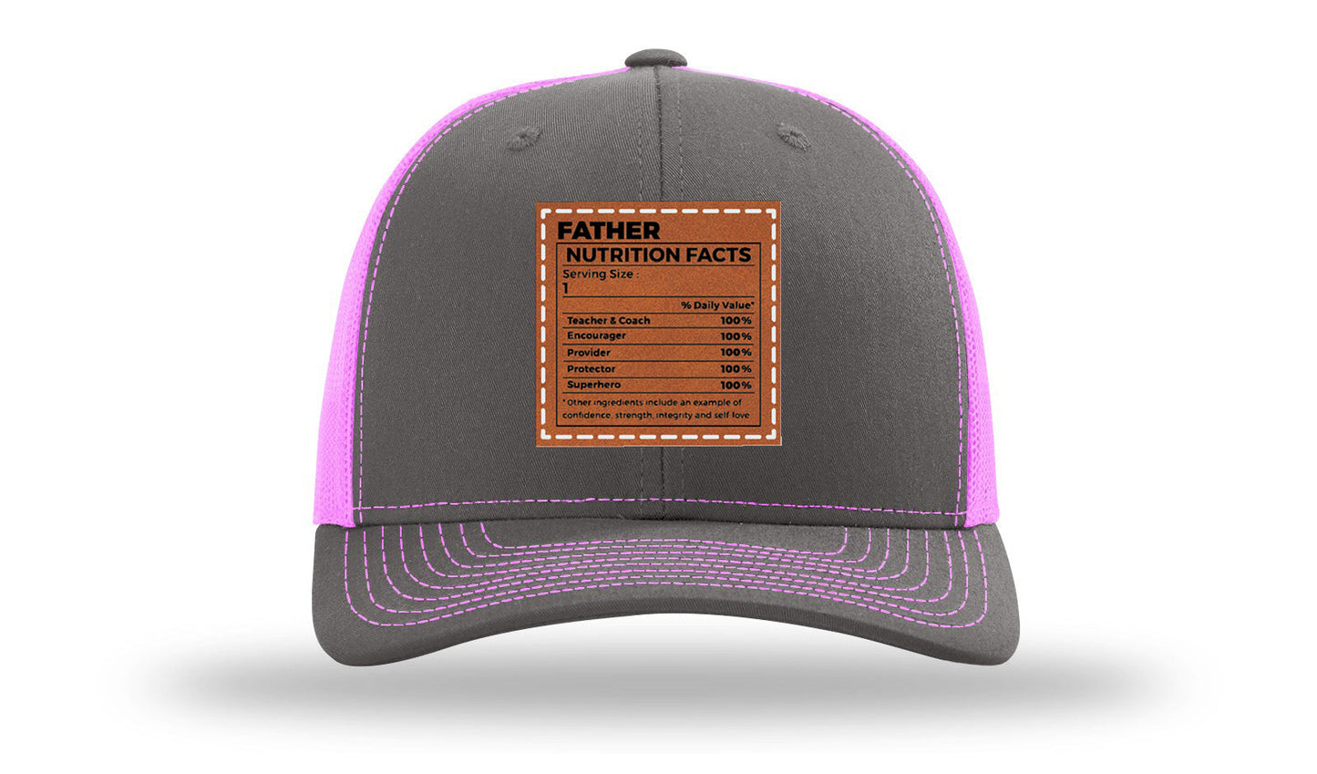 Father Nutrition Leather Patch Richardson 112 Hat