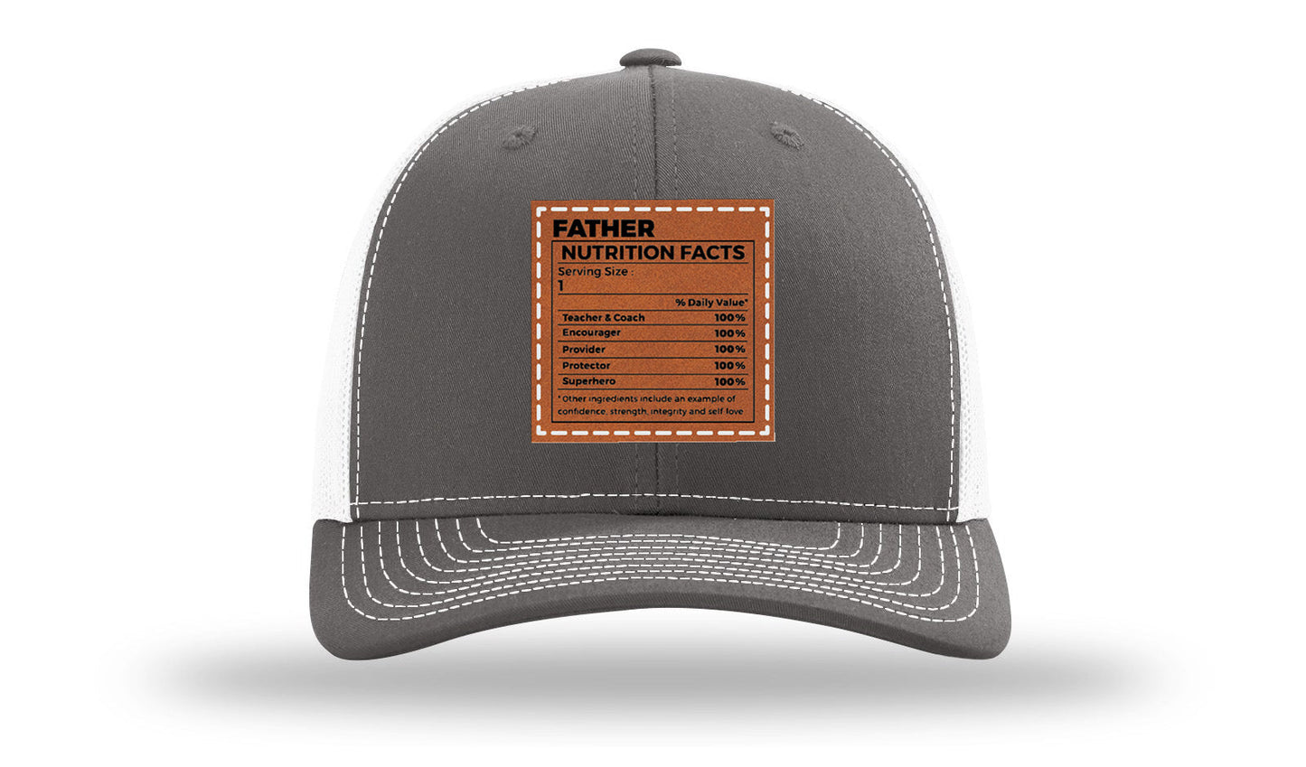 Father Nutrition Leather Patch Richardson 112 Hat