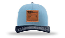 Load image into Gallery viewer, Father Nutrition Leather Patch Richardson 112 Hat
