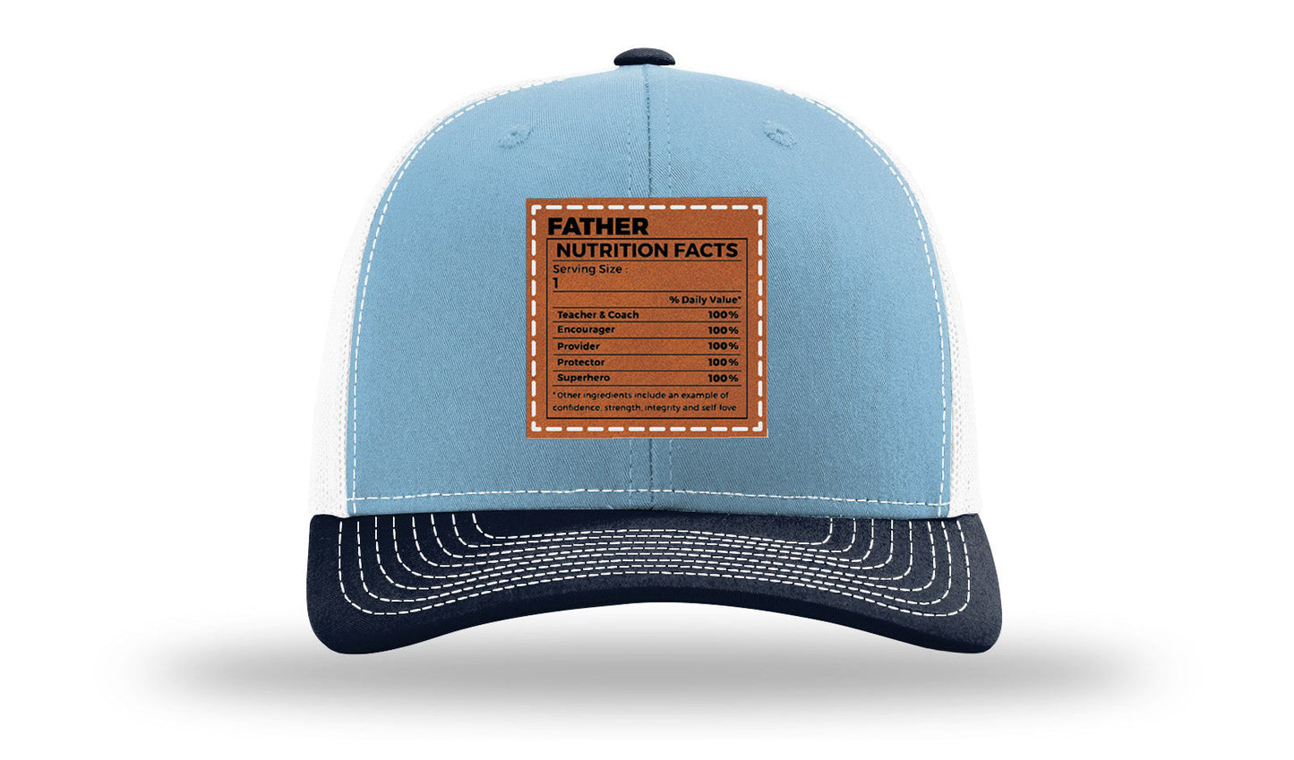 Father Nutrition Leather Patch Richardson 112 Hat