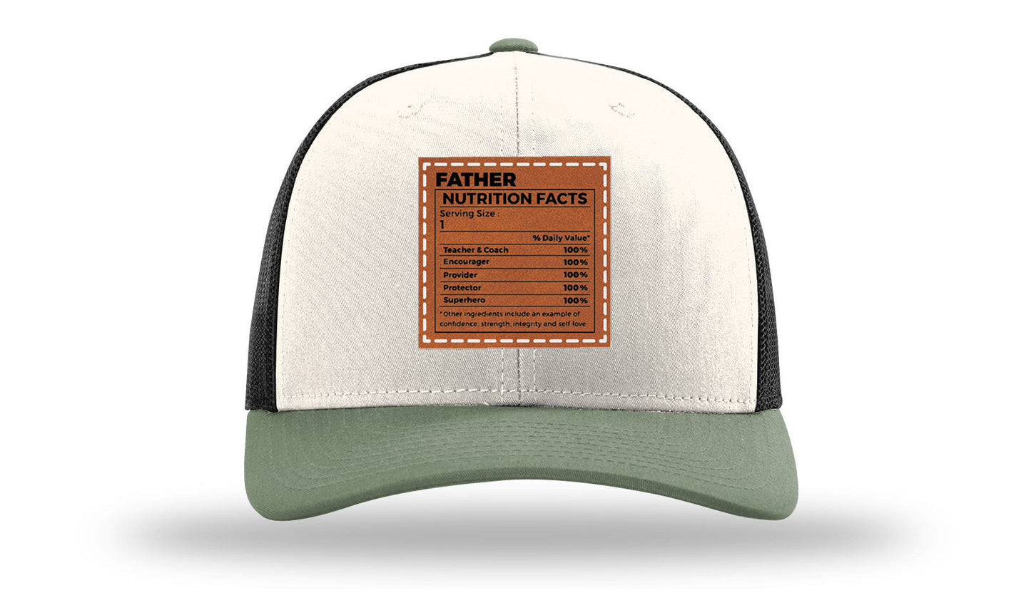 Father Nutrition Leather Patch Richardson 112 Hat