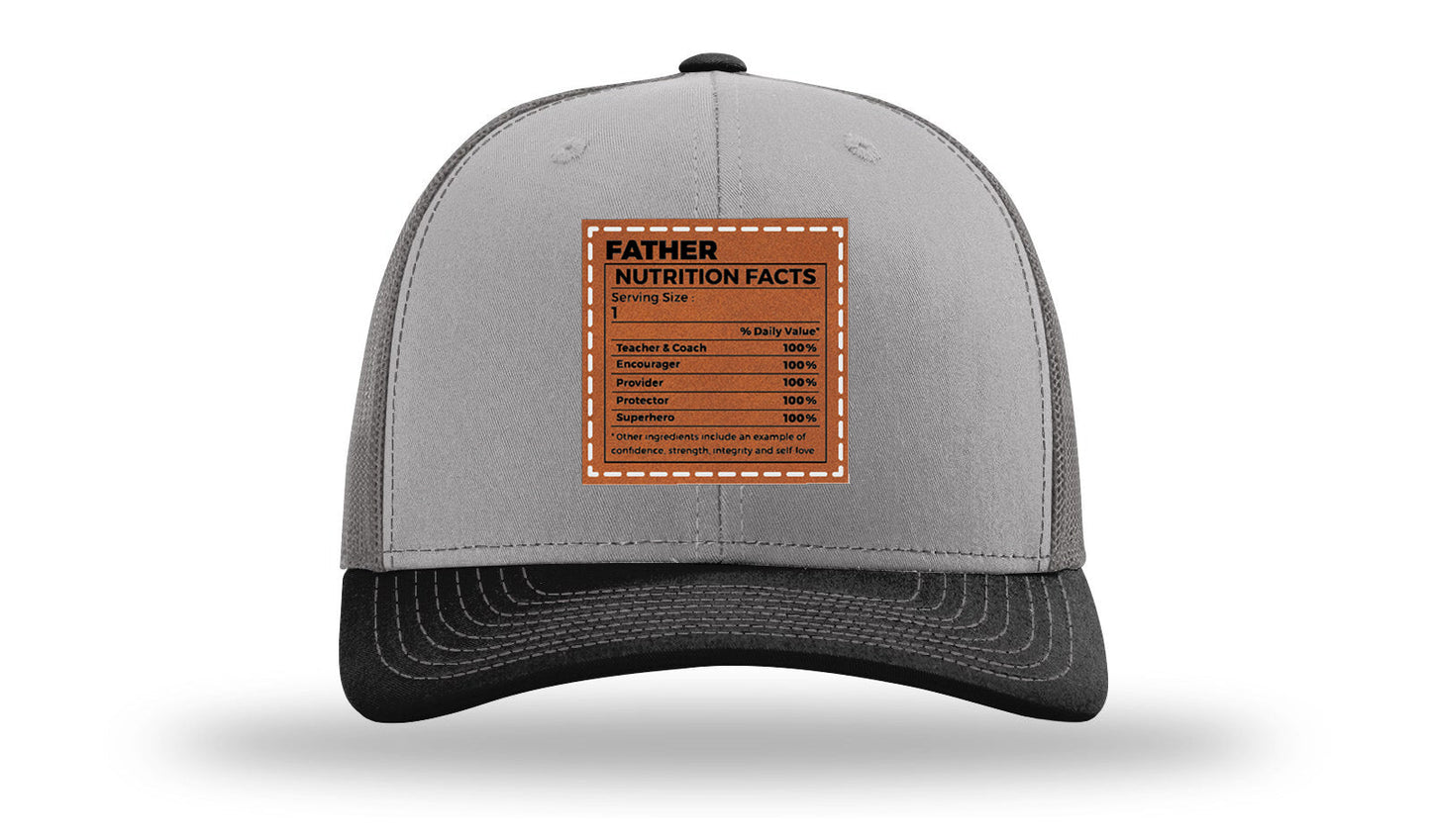 Father Nutrition Leather Patch Richardson 112 Hat