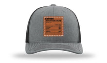 Load image into Gallery viewer, Father Nutrition Leather Patch Richardson 112 Hat
