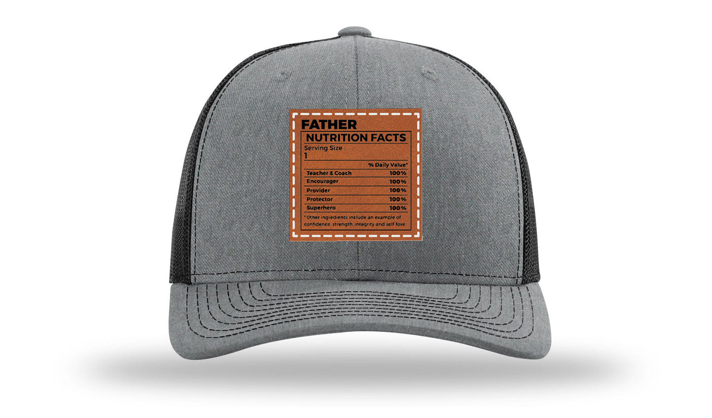 Father Nutrition Leather Patch Richardson 112 Hat
