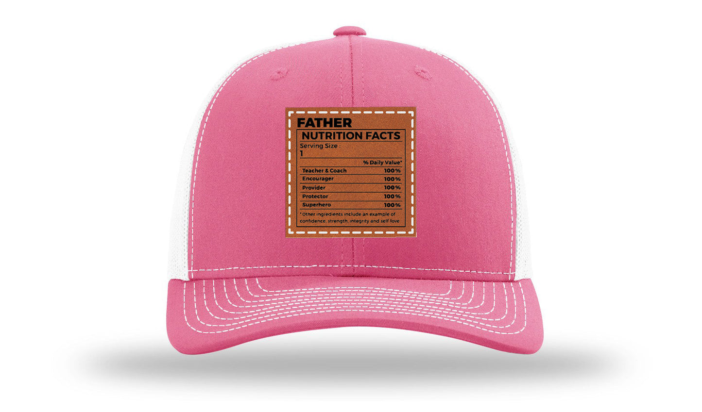 Father Nutrition Leather Patch Richardson 112 Hat