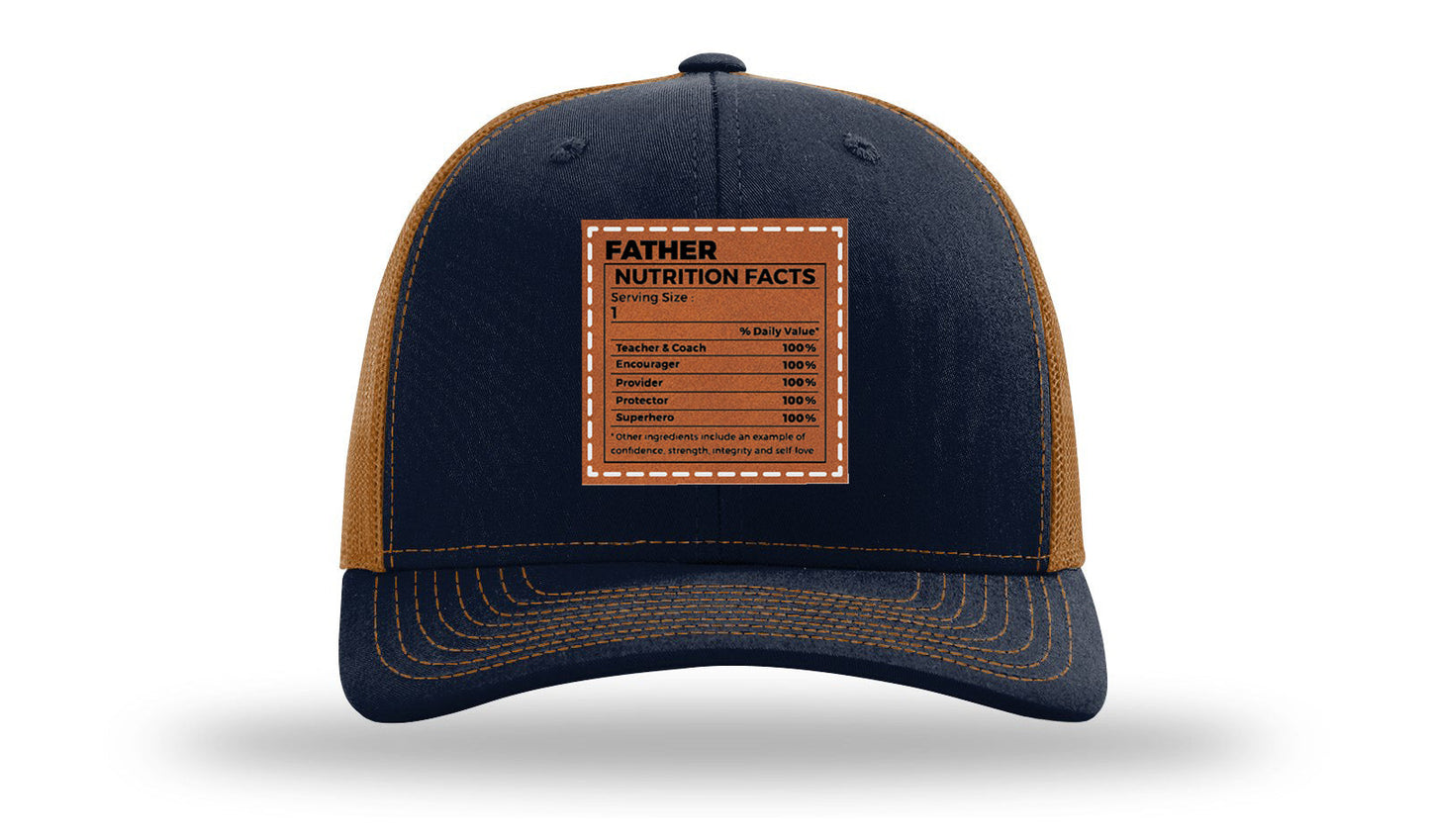 Father Nutrition Leather Patch Richardson 112 Hat