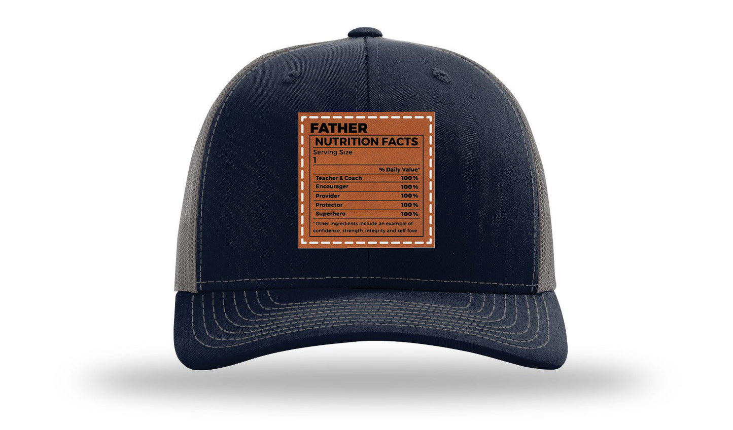 Father Nutrition Leather Patch Richardson 112 Hat