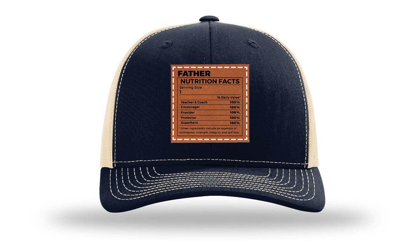 Father Nutrition Leather Patch Richardson 112 Hat