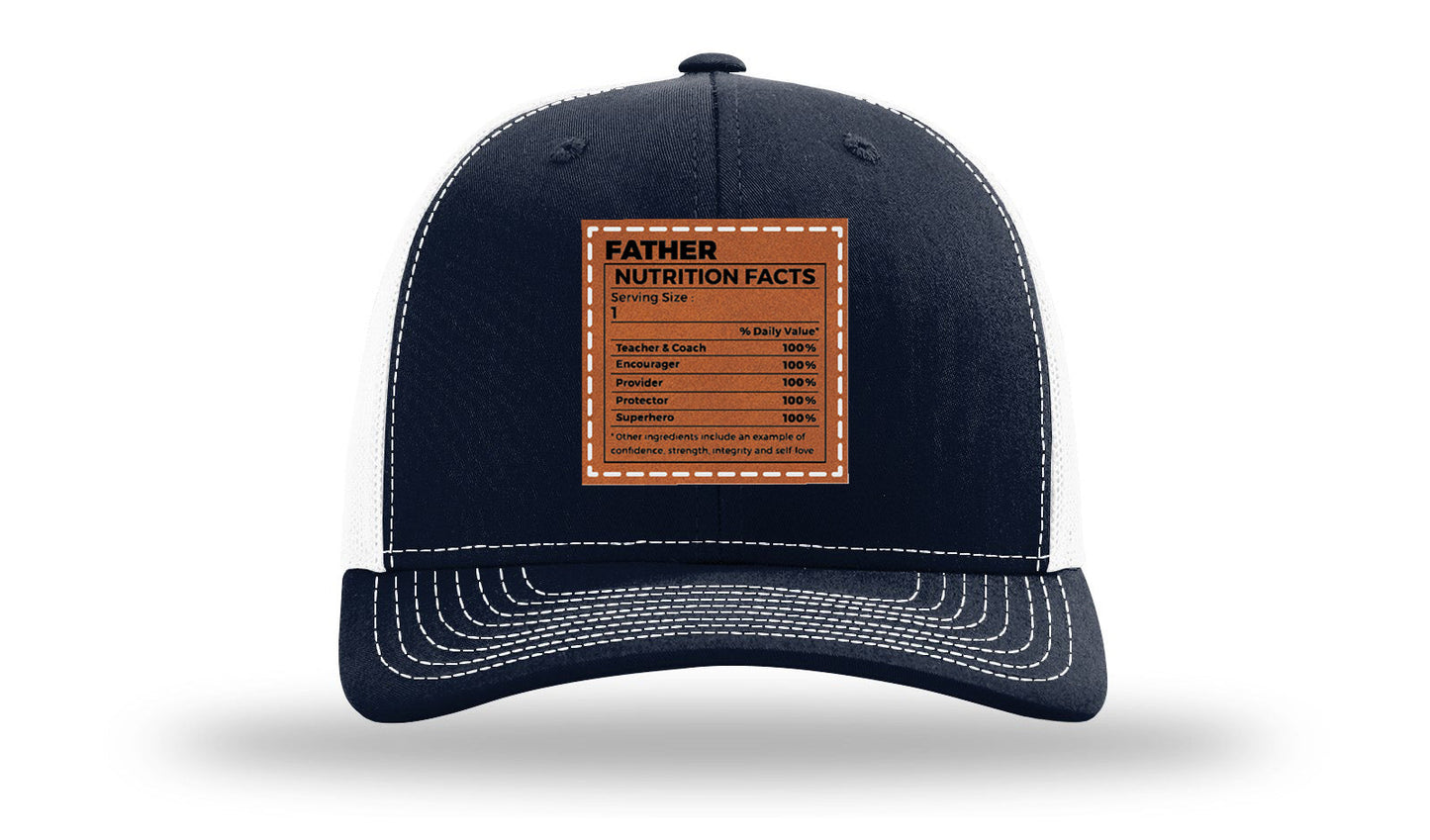 Father Nutrition Leather Patch Richardson 112 Hat