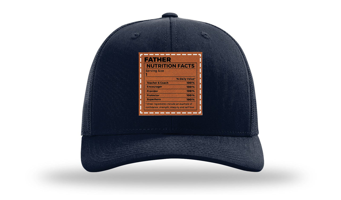 Father Nutrition Leather Patch Richardson 112 Hat