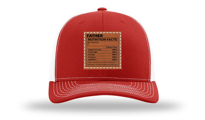 Father Nutrition Leather Patch Richardson 112 Hat